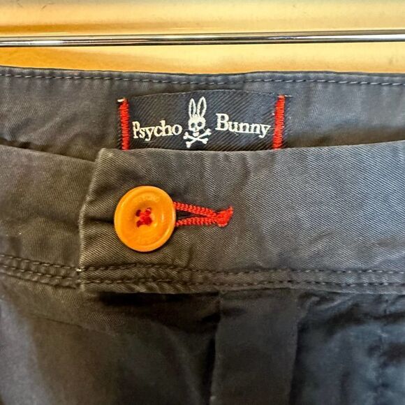 Psycho Bunny Navy Blue Chino Shorts Men’s 38 x 9 Read - Picture 5 of 11